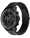 Tommy Hilfiger Classic Chronograph Black Dial Black Steel Strap Watch For Men - 1710494 Buy Now By Tommy Hilfiger