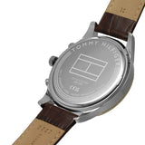 Tommy Hilfiger Weston Chronograph Silver Dial Brown Leather Strap Watch For Men - 1710501 Buy Now By Tommy Hilfiger