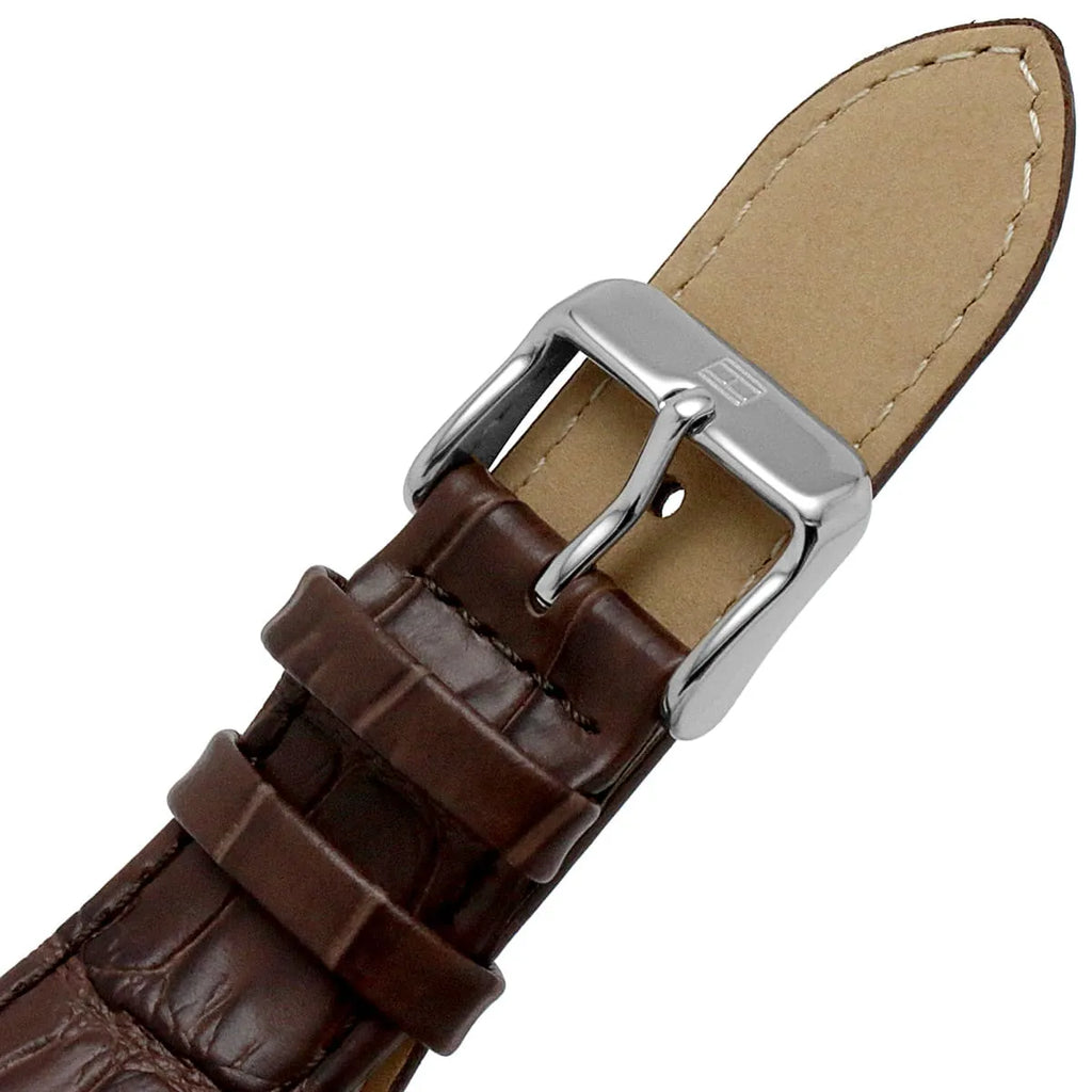 Tommy Hilfiger Weston Chronograph Silver Dial Brown Leather Strap Watch For Men - 1710501 Buy Now By Tommy Hilfiger