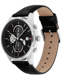 Tommy Hilfiger Weston Chronograph Black Dial Black Leather Strap Watch For Men - 1710502 Buy Now By Tommy Hilfiger
