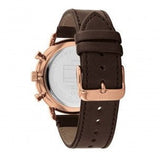 Tommy Hilfiger Legend Analog Black Dial Brown Leather Strap Watch For Men - 1710566 Buy Now By Tommy Hilfiger