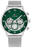 Tommy Hilfiger Legend Chronograph Green Dial Silver Mesh Bracelet Watch For Men - 1710567 Buy Now By Tommy Hilfiger
