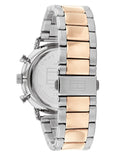 Tommy Hilfiger Legend Chronograph Black Dial Two Tone Steel Strap Watch For Men - 1710570 Buy Now By Tommy Hilfiger