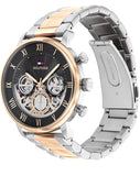 Tommy Hilfiger Legend Chronograph Black Dial Two Tone Steel Strap Watch For Men - 1710570 Buy Now By Tommy Hilfiger