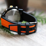 Tommy Hilfiger Wynwood Chronograph Black Dial Orange Silicone Strap Watch For Men - 1710583 Buy Now By Tommy Hilfiger