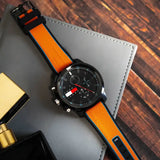 Tommy Hilfiger Wynwood Chronograph Black Dial Orange Silicone Strap Watch For Men - 1710583 Buy Now By Tommy Hilfiger