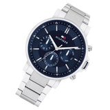 Tommy Hilfiger Tyson Chronograph Blue Dial Silver Steel Strap Watch For Men - 1710588 Buy Now By Tommy Hilfiger