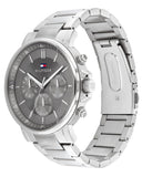 Tommy Hilfiger Tyson Chronograph Grey Dial Silver Steel Strap Watch For Men - 1710604 Buy Now By Tommy Hilfiger