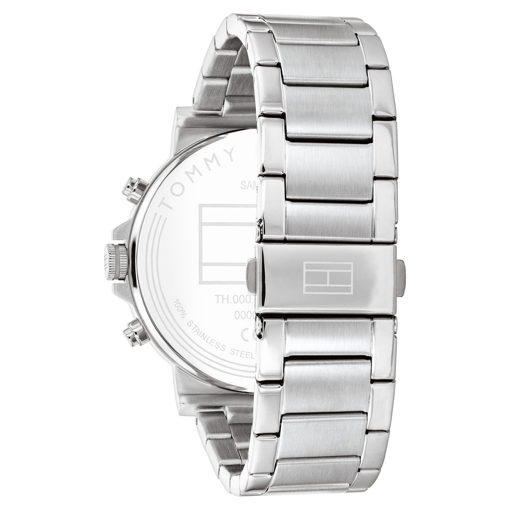 Tommy Hilfiger Tyson Chronograph Grey Dial Silver Steel Strap Watch For Men - 1710604 Buy Now By Tommy Hilfiger