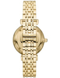 Emporio Armani Gianni T Bar Analog Crystals Gold Dial Gold Steel Strap Watch For Women - AR11608 Buy Now By Emporio Armani