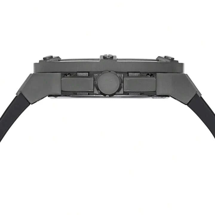 Guess Matrix Multifunction Grey Dial Grey Rubber Strap Watch for Men - GW0423G3 Buy Now By Guess