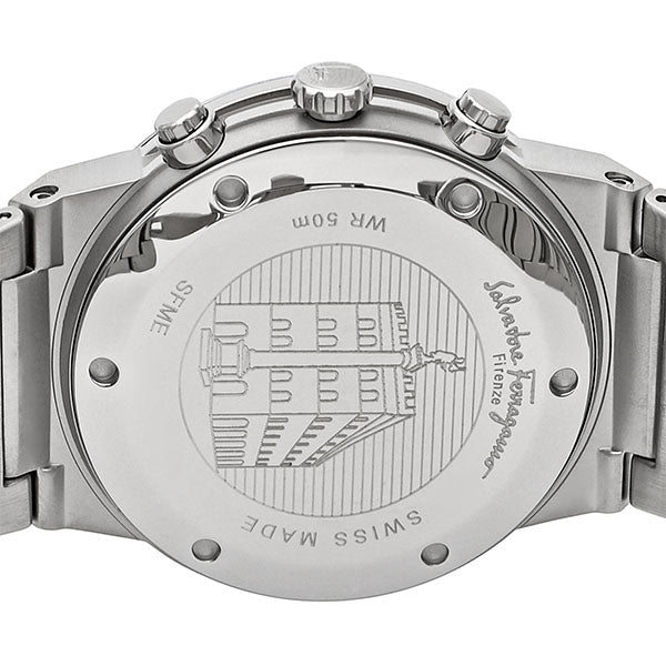 Salvatore Ferragamo Sapphire Chrono Green Dial Silver Steel Strap Watch for Men - SFME00421 Buy Now By Salvatore Ferragamo