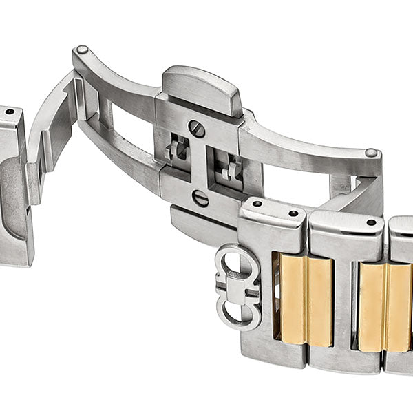 Salvatore Ferragamo Sapphire Chrono Blue Dial Two Tone Steel Strap Watch for Men - SFME00521 Buy Now By Salvatore Ferragamo