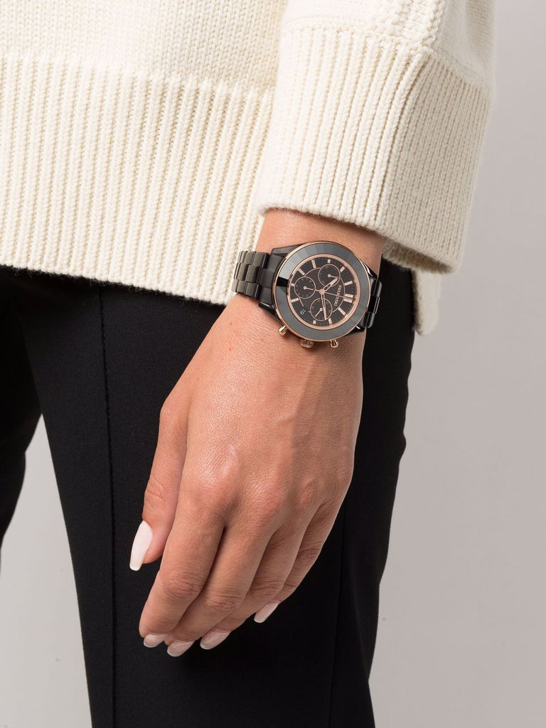 Swarovski Octea Lux Sport Black Dial Black Steel Strap Unisex Watch - 5610472 Buy Now By Swarovski