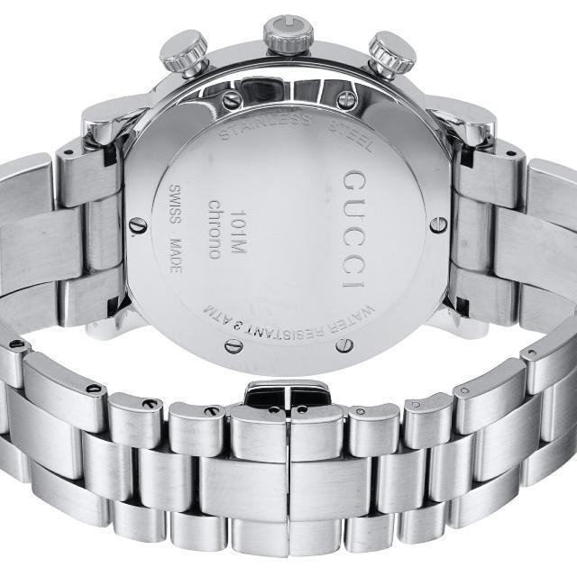 Gucci G Chrono Chronograph White Dial Silver Steel Strap Watch For Men - YA101339 Buy Now By Gucci