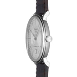 Tissot T-Classic Powermatic 80 Silver Dial Brown Leather Strap Watch For Men - T122.407.16.031.00 Buy Now By Tissot