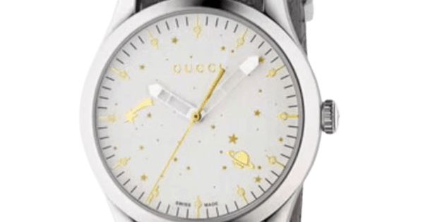 Gucci G Timeless Quartz White Dial Grey NATO Strap Watch For Women - YA1264184 Buy Now By Gucci