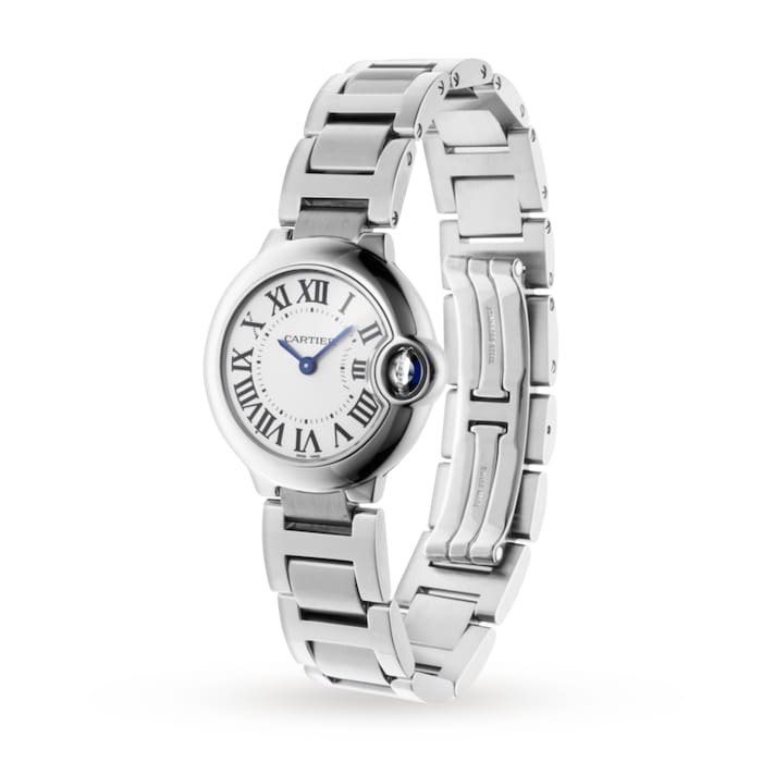 Cartier Ballon Bleu De Cartier White Dial Silver Steel Strap Watch for Women - W69010Z4 Buy Now By Cartier