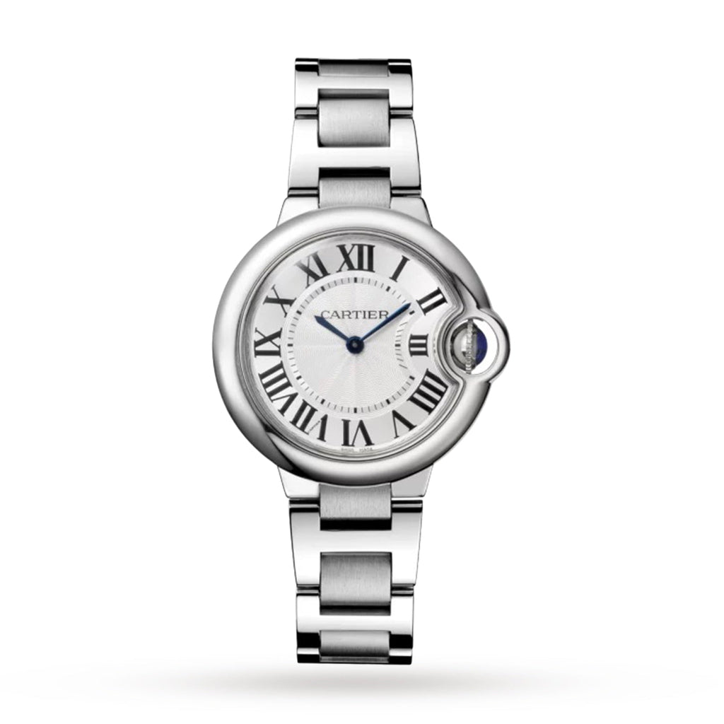 Cartier Ballen Bleu De Cartier Silver Dial Silver Steel Strap Watch for Women - W6920084 Buy Now By Cartier