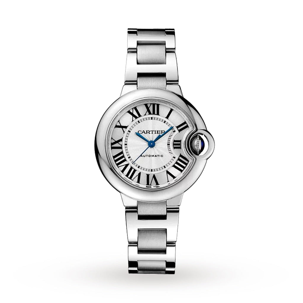 Cartier Ballon Bleu De Cartier Silver Dial Silver Steel Strap Watch for Women - WSBB0044 Buy Now By Cartier