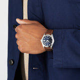 Tissot Gentlemen Powermatic 80 Silicium Blue Dial Brown Leather Strap Watch For Men - T127.407.16.041.00 Buy Now By Tissot