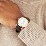 Tissot Carson Premium Powermatic 80 White Dial Brown Leather Strap Watch For Men - T122.407.36.031.00 Buy Now By Tissot