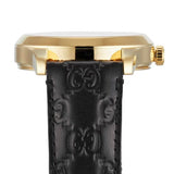 Gucci G Timeless Quartz Black Dial Black Leather Strap Watch For Women - YA1264034A Buy Now By Gucci