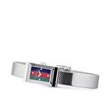 Gucci G Frame Quartz Diamonds Green & Red Mother of Pearl Dial Silver Mesh Bracelet Watch For Women - YA147510 Buy Now By Gucci