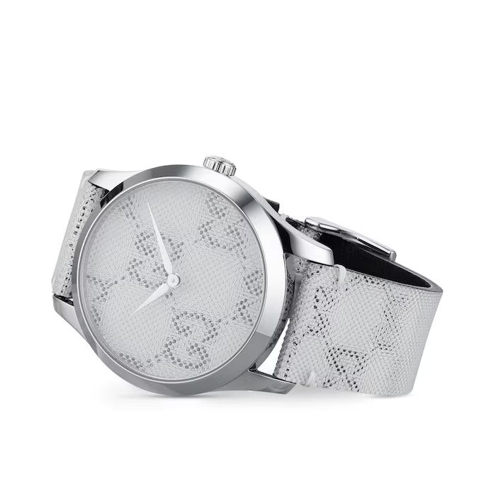 Gucci G Timeless Quartz Grey Dial Grey Leather Strap Watch For Men - YA1264058 Buy Now By Gucci