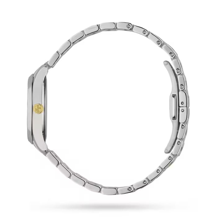 Gucci G Timeless Quartz Diamonds Silver Dial Two Tone Steel Strap Watch For Women - YA1265016 Buy Now By Gucci