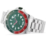 Gucci Dive Quartz Green Dial Silver Steel Strap Watch For Men - YA136222 Buy Now By Gucci