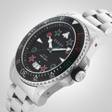 Gucci Dive Quartz Black Dial Silver Steel Strap Watch For Men - YA136221 Buy Now By Gucci