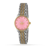 Gucci G Timeless Quartz Pink Dial Two Tone Steel Strap Watch For Women - YA1265030 Buy Now By Gucci