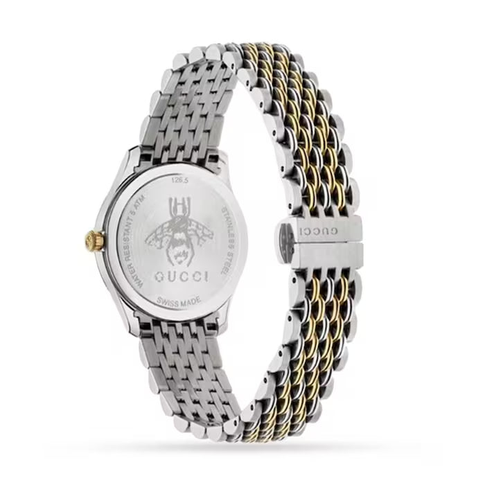 Gucci G Timeless Quartz Pink Dial Two Tone Steel Strap Watch For Women - YA1265030 Buy Now By Gucci