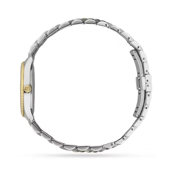 Gucci G Timeless Quartz Pink Dial Two Tone Steel Strap Watch For Women - YA1265030 Buy Now By Gucci