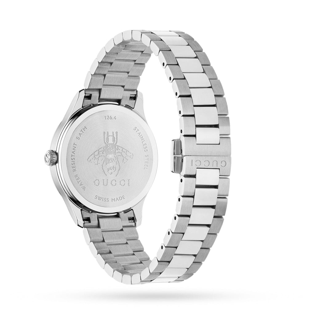 Gucci G Timeless Quartz Pink Dial Silver Steel Strap Watch for Women - YA1265033 Buy Now By Gucci