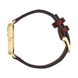 Gucci Grip Quartz Gold Dial Maroon Leather Strap Watch For Women - YA157402 Buy Now By Gucci