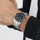 Gucci Dive Automatic Black Dial Silver Steel Strap Watch for Men - YA136353 Buy Now By Gucci