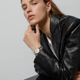 Gucci G Timeless Diamonds White Dial Silver Steel Strap Watch for Women - YA1265064 Buy Now By Gucci