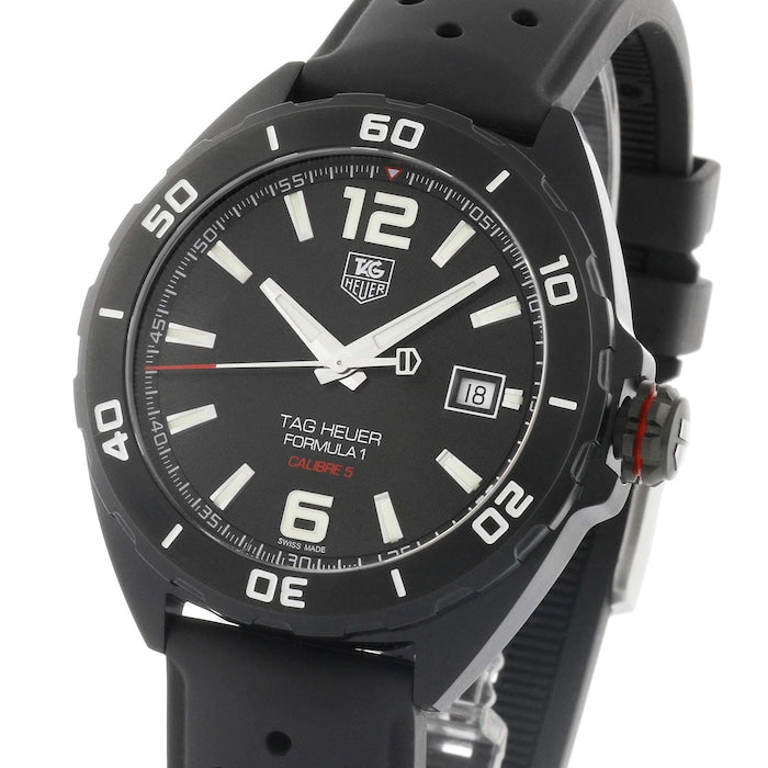 Tag Heuer Formula 1 Automatic Black Dial Black Rubber Strap Watch for Men - WAZ2115.FT8023 Buy Now By Tag Heuer