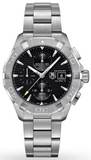 Tag Heuer Aquaracer Automatic Chronograph Black Dial Silver Steel Strap Watch for Men - CAY2110.BA0927 Buy Now By Tag Heuer