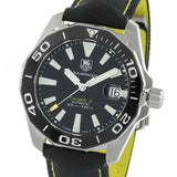 Tag Heuer Aquaracer Calibre 5 Automatic Black Dial Black Nylon Strap Watch for Men - WAY211A.FC6362 Buy Now By Tag Heuer