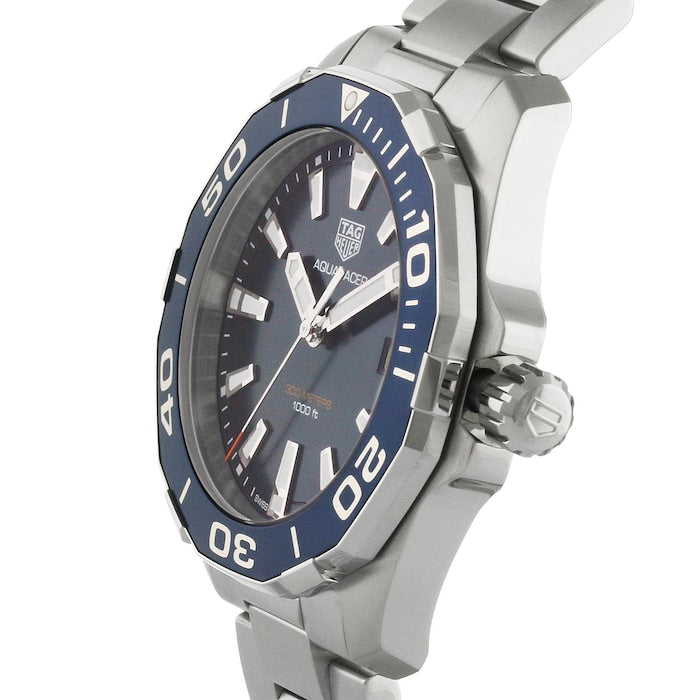 Tag Heuer Aquaracer Blue Dial Quartz Silver Steel Strap Watch for Men - WAY111C.BA0928 Buy Now By Tag Heuer