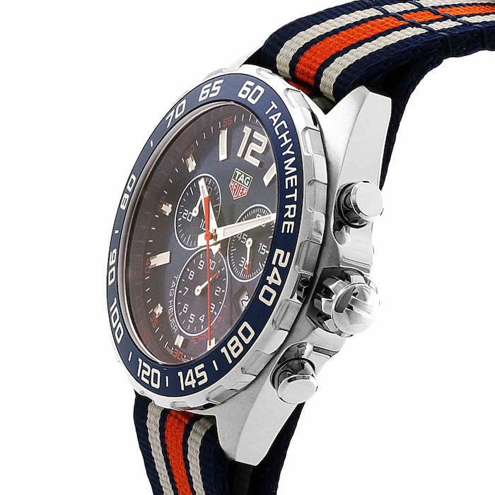 Tag Heuer Formula 1 Chronograph 43mm Blue Dial NATO Strap Watch for Men - CAZ1014.FC8196 Buy Now By Tag Heuer
