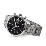 Tag Heuer Carrera Automatic Chronograph Black Dial Silver Steel Strap Watch for Men - CBK2110.BA0715 Buy Now By Tag Heuer