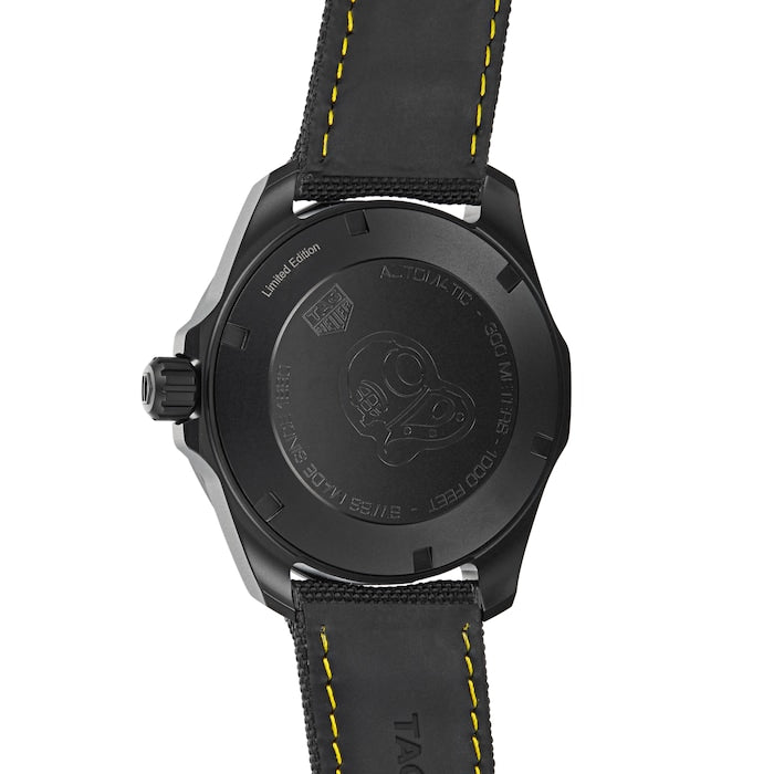 Tag Heuer Aquaracer Calibre 5 Black NATO Strap Carbon Dial Watch for Men - WBD218B.FC6446 Buy Now By Tag Heuer