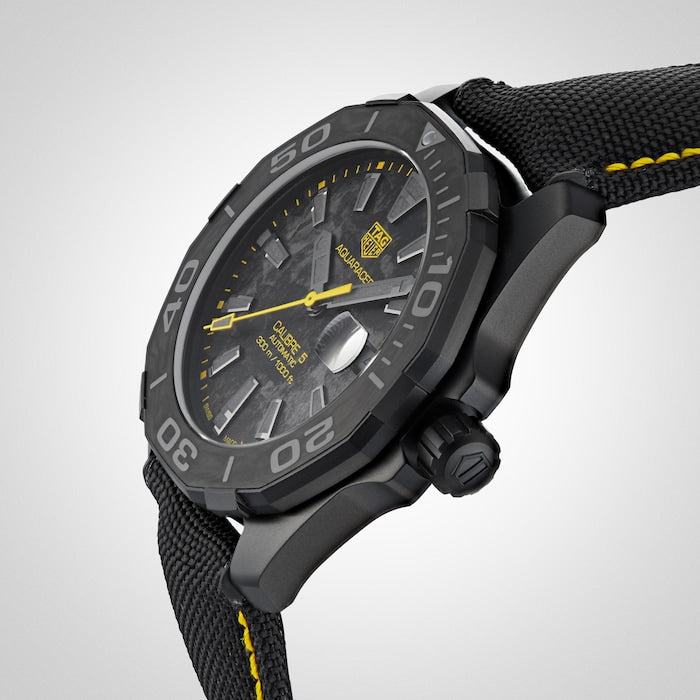 Tag Heuer Aquaracer Carbon Dial Watch for Men - WBD218B.FC6446 Buy Now By Tag Heuer