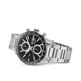 Tag Heuer Carrera Automatic Chronograph Black Dial Silver Steel Strap Watch for Men - CBM2110.BA0651 Buy Now By Tag Heuer