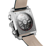 Tag Heuer Monaco Automatic Chronograph Black Dial Black Leather Strap Watch for Men - CBL2113.FC6177 Buy Now By Tag Heuer