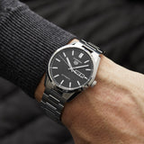 Tag Heuer Carrera Day Date Automatic Black Dial Silver Steel Strap Watch for Men - WBN2010.BA0640 Buy Now By Tag Heuer